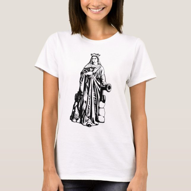 Saint Barbara Virgin and martyr T-Shirt (Front)