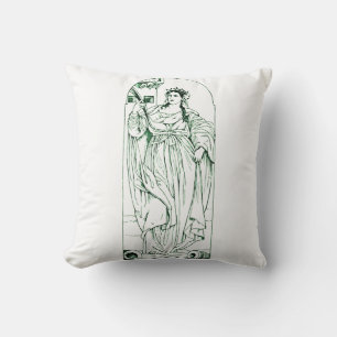 Saint Barbara Virgin and martyr Throw Pillow