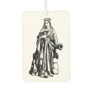 Saint Barbara with chalice and cannon Air Freshener