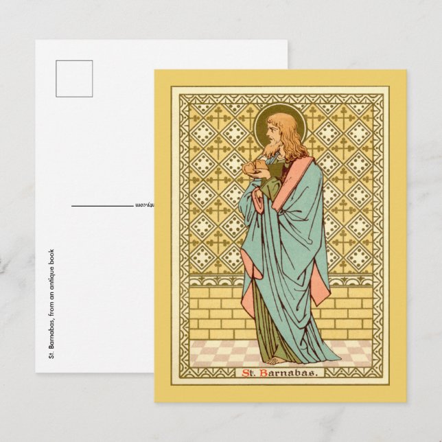 Saint Barnabas l'apôtre (RLS 02) Carte postale 2 (Devant / Derrière)