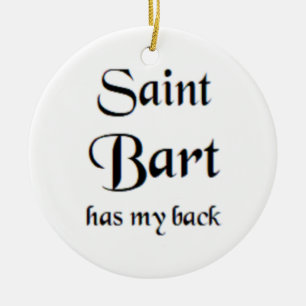 saint bart ceramic ornament