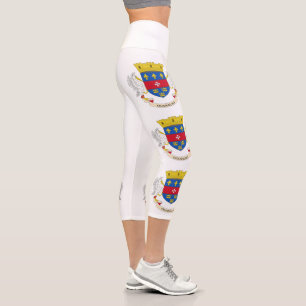Saint Barthélemy Flag Capri Leggings