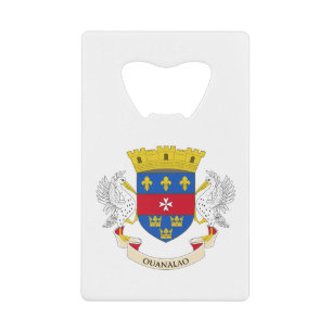 Saint Barthélemy Flag Credit Card Bottle Opener