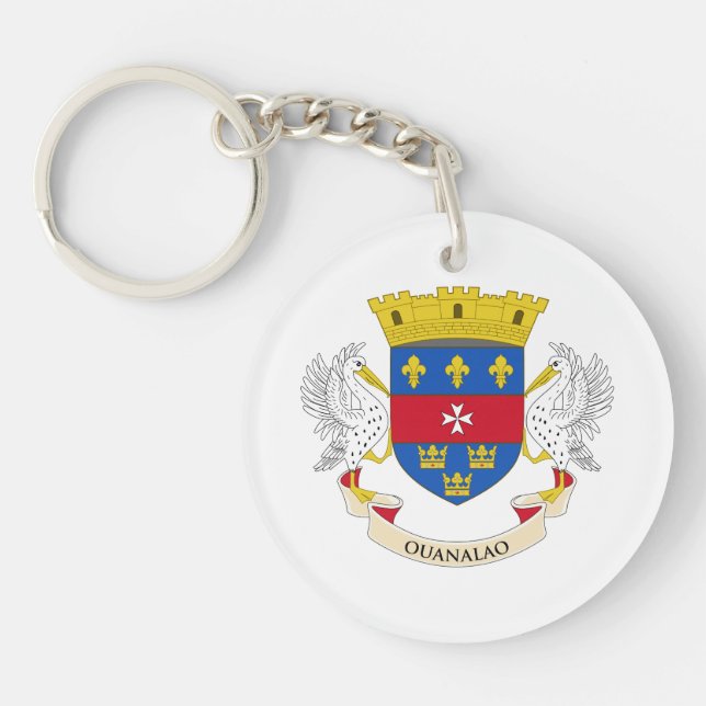 Saint Barthélemy Flag Keychain (Front)