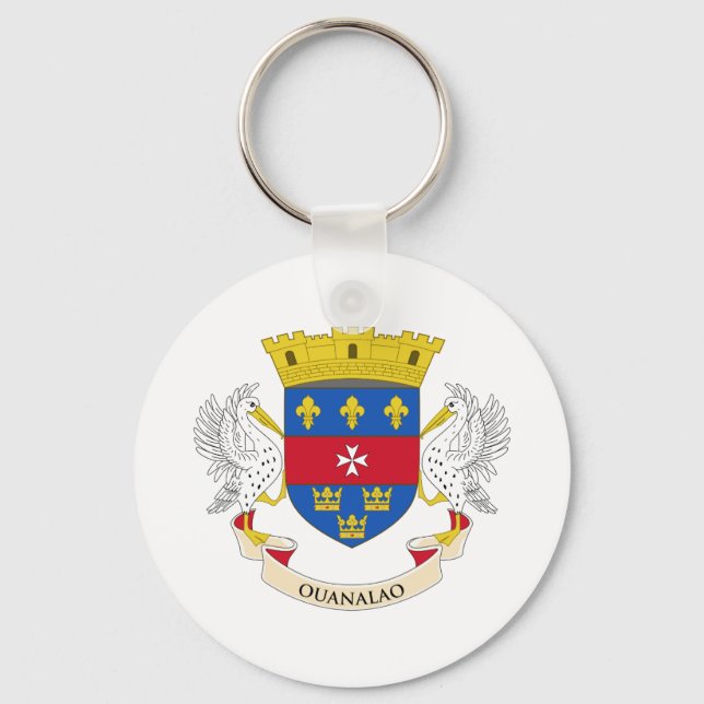 Saint Barthélemy Flag Keychain (Front)