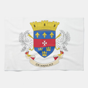 Saint Barthélemy Flag Kitchen Towel