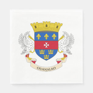 Saint Barthélemy Flag Napkin