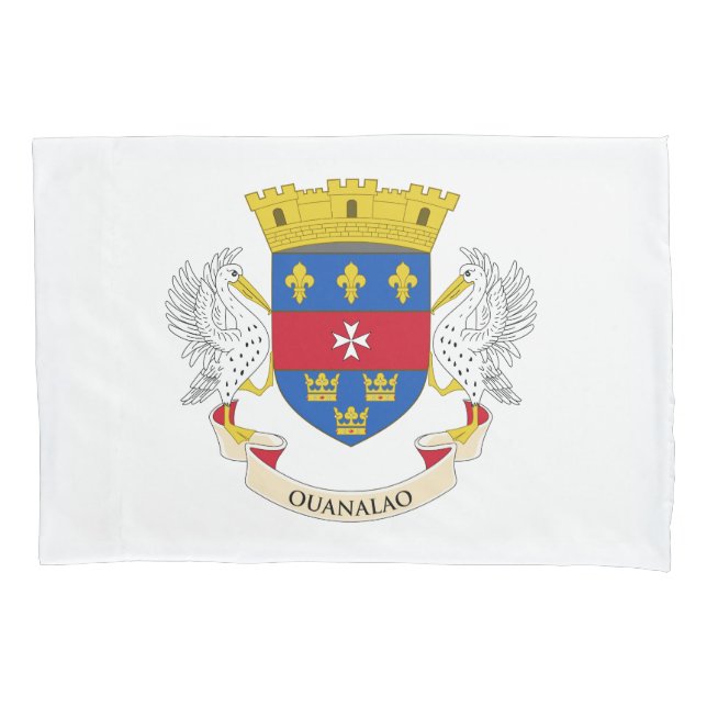 Saint Barthélemy Flag Pillowcase (Front)