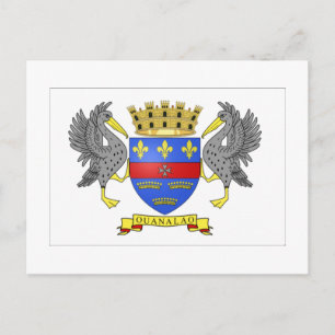 Saint Barthelemy Flag Postcard