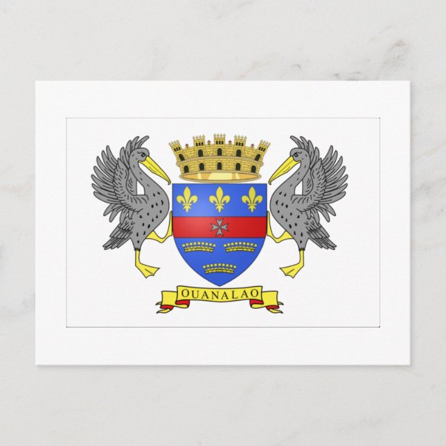 Saint Barthelemy Flag Postcard (Front)