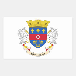 Saint Barthélemy Flag Sticker