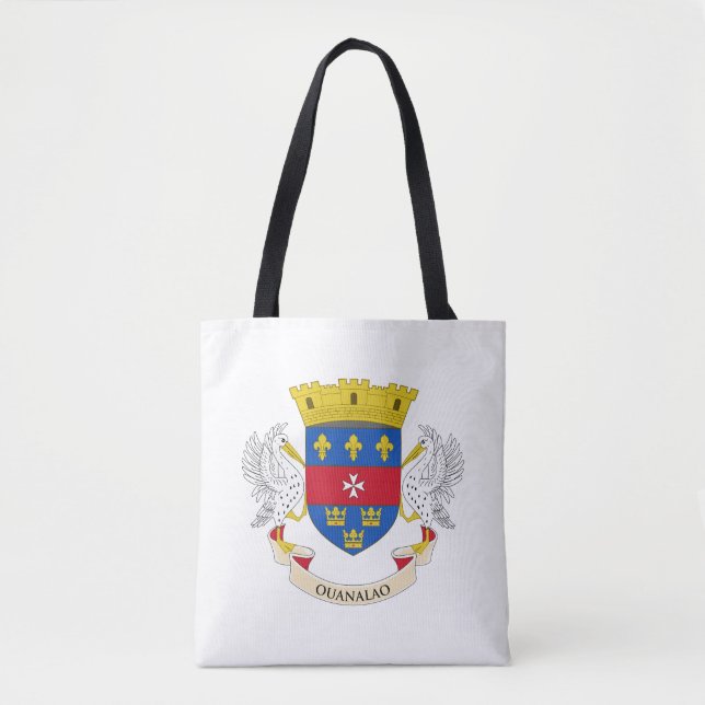 Saint Barthélemy Flag Tote Bag (Front)