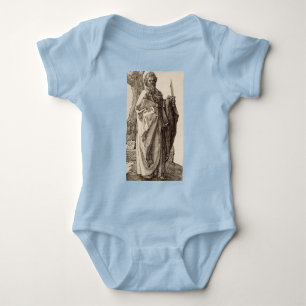 Saint Bartholomew the Apostle by Albrecht Durer Baby Bodysuit