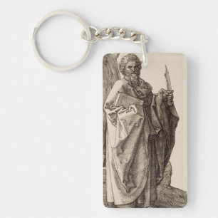 Saint Bartholomew the Apostle by Albrecht Durer Keychain