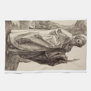 Saint Bartholomew the Apostle by Albrecht Durer  Kitchen Towel