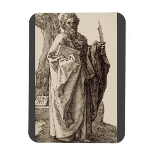 Saint Bartholomew the Apostle by Albrecht Durer Magnet