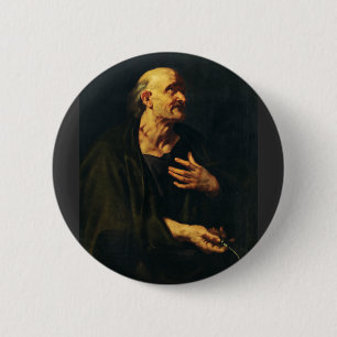 Saint Bartholomew the Apostle by Rubens 2 Inch Round Button