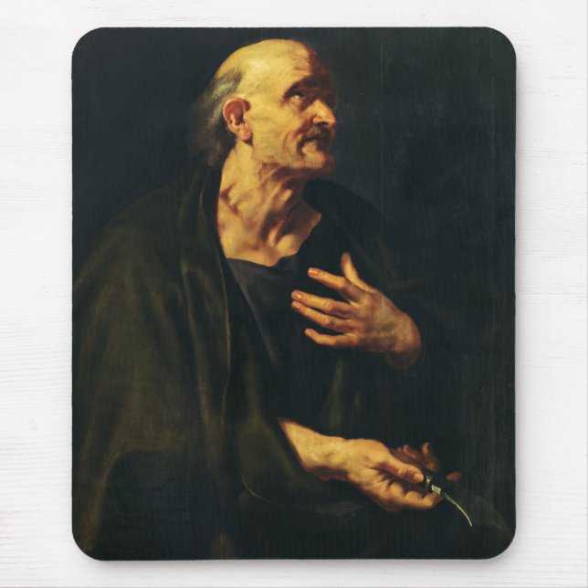 Saint Bartholomew the Apostle by Rubens Mouse Pad (Front)