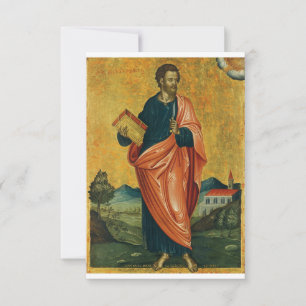 Saint Bartholomew the Apostle orthodox icon Thank You Card