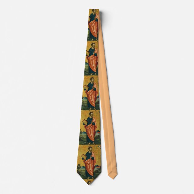 Saint Bartholomew the Apostle orthodox icon Tie (Front)