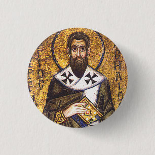 Saint Basil of Caesarea 1 Inch Round Button