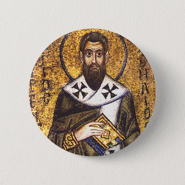 Saint Basil of Caesarea 2 Inch Round Button (Front)