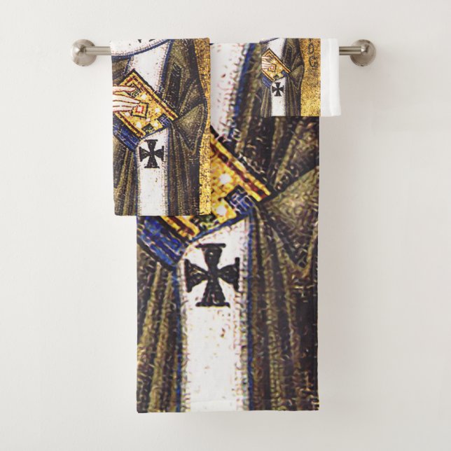 Saint Basil of Caesarea Bath Towel Set (Insitu)