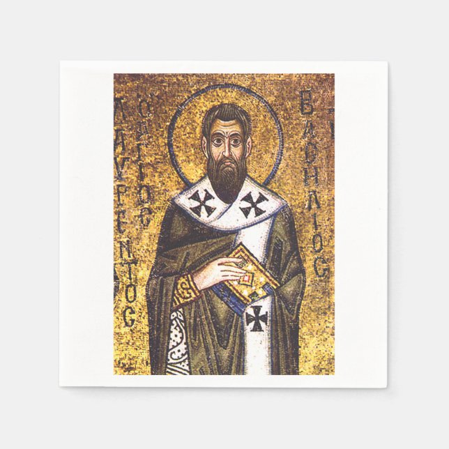 Saint Basil of Caesarea Napkin (Front)