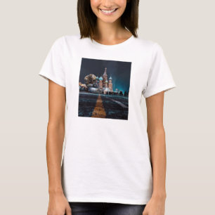 Saint Basil’s Cathedral and Hosico T-Shirt