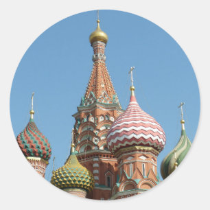 Saint Basil's Cathedral Classic Round Sticker