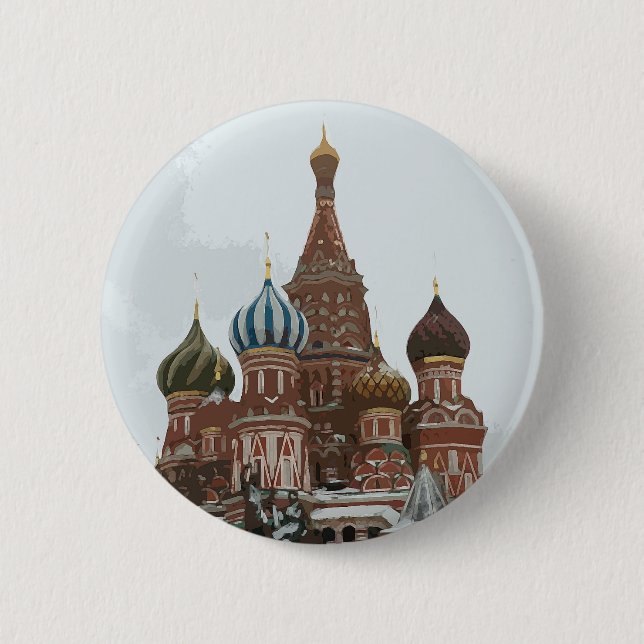 Saint Basil's cathedral_eng 2 Inch Round Button (Front)