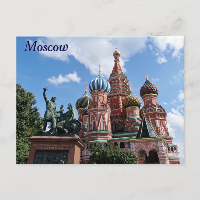 Saint Basil's Cathedral Red Square Moscow Russia Postcard (Front)