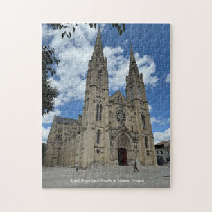 Saint Baudilus Church in Nimes, France, on a Jigsaw Puzzle
