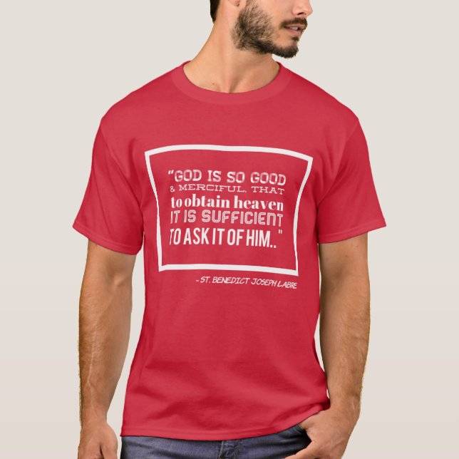 Saint Benedict Joseph Labre Catholic Shirt (Front)