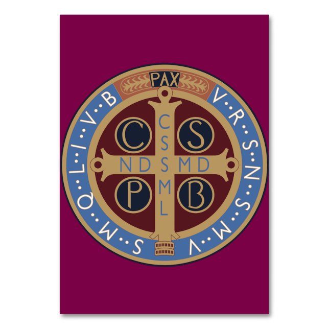 Saint Benedict Medal Table Number (Front)