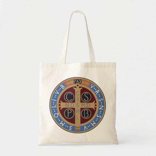 Saint Benedict Medal Tote Bag (Front)