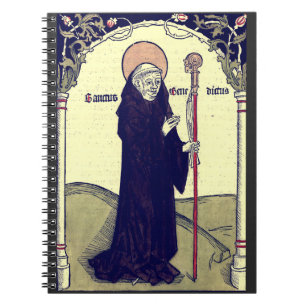 Saint  Benedict of Nursia Abbot of Monte Cassino Notebook