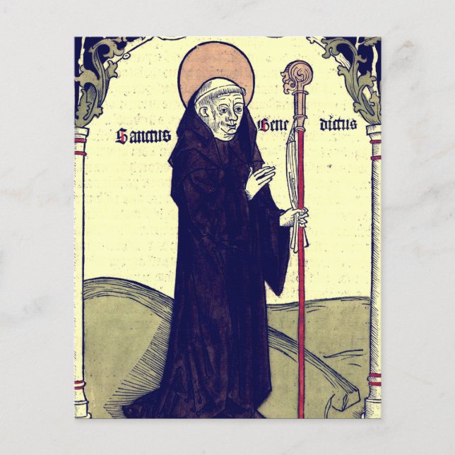 Saint Benedict of Nursia Father of Monasticism (Front)