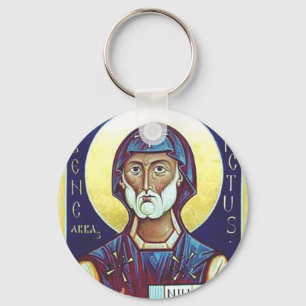 Saint Benedict of Nursia Keychain