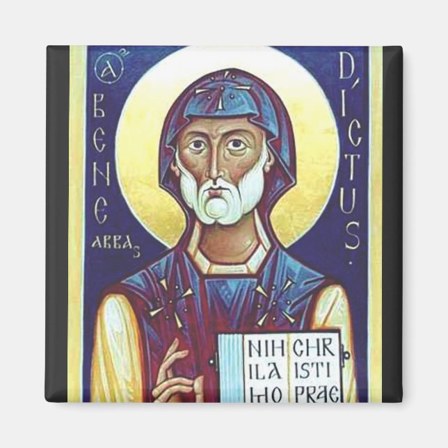 Saint Benedict of Nursia Magnet (Front)