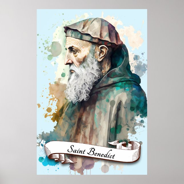 Saint Benedict of Nursia Poster (Front)