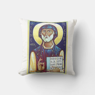 Saint Benedict of Nursia Throw Pillow