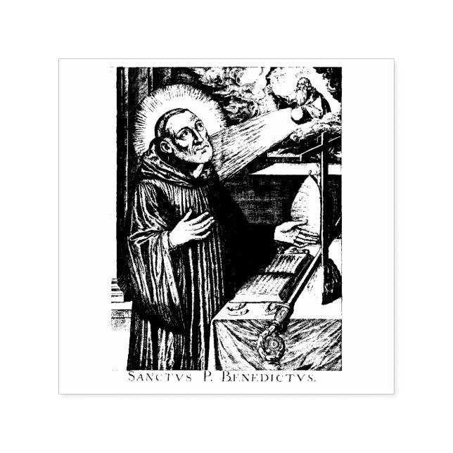 Saint Benedict Self-inking Stamp (Design)