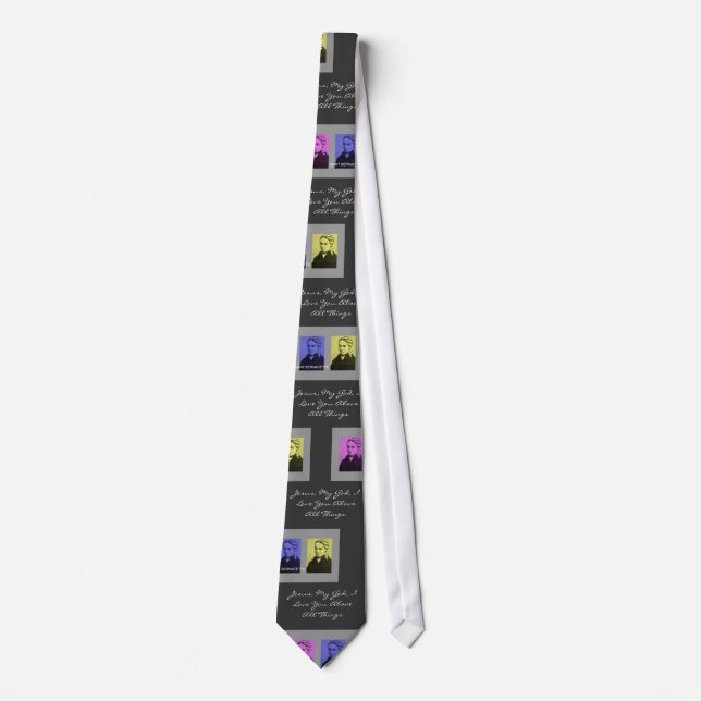 SAINT BERNADETTE "JESUS, MY GOD, I LOVE YOU..." TIE (Front)