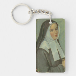 Saint  Bernadette Keychain