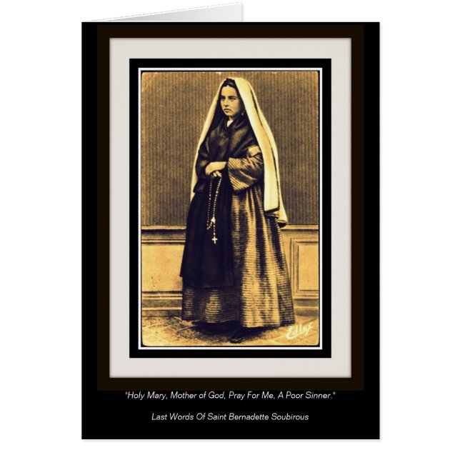 Saint Bernadette Of Lourdes (Front)