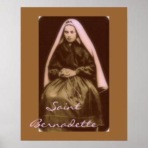 saint bernadette poster