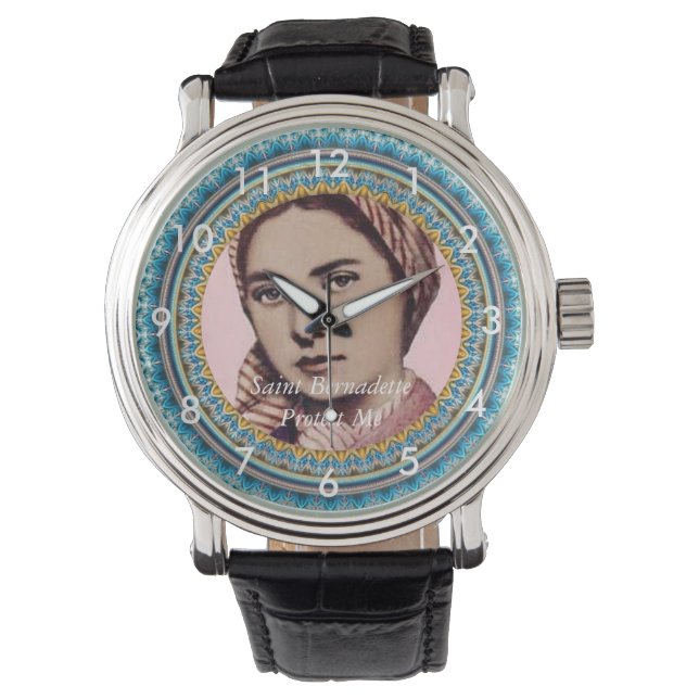 Saint Bernadette Protect Me Watch (Front)