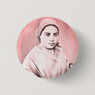 Saint Bernadette Soubirous as a child 1 Inch Round Button