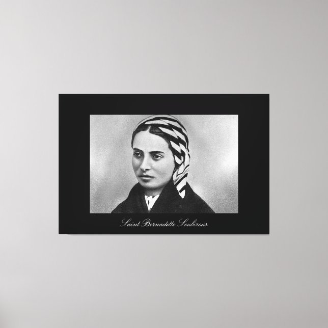 SAINT BERNADETTE SOUBIROUS CANVAS PRINT (Front)